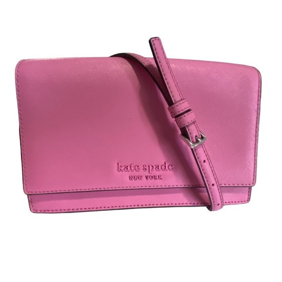 Kate Spade New York Cameron Monotone Convertible Crossbody Bright Peony - Picture 11 of 12